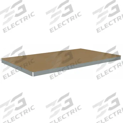 TENNSCO Shelf: 96 in x 48 in, 1,250 lb Load Capacity, Particleboard, Gray - Particleboard Decking Shelf Kits for Boltless Shelving