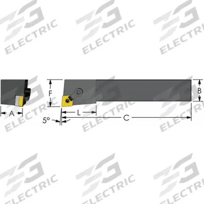 ULTRA-DEX USA Indexable Turning and Profiling Tool Holder: MCLNL 16-4D (MPN 974-000-066) - Indexable Turning & Profiling Toolholders