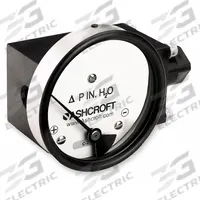 ASHCROFT Differential Pressure Gauge: In-Line, 1/4 in NPT Female, 1132, 3 1/2 in Dial, Aluminum (MPN 351132FD25SXCYLM25IWD). Key specifications — Sensor Type: Diaphragm; Series: 1132; Housing Material: Aluminum; Certificate of Calibration: Not Included.