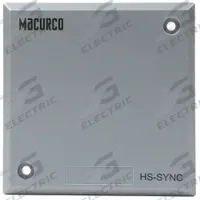 MACURCO Synchronization Module: Macurco Horn and Strobes, ADA Compliant/NFPA, 16 to 33V DC, Strobe (MPN HS-Sync). Key specifications — Brand: MACURCO; Operating Voltage: 16 to 33V DC; Product Type: Horn/Strobe Controller; Mounting Location: Wall; For Use With: Macurco Horn and Strobes; Series: Macurco Commercial Series; Voltage: Low Voltage (12 to 24V AC, 12 to 32V DC); Usage_Broad: Synchronizes multiple Macurco Strobe Lights.