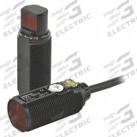 OMRON Photoelectric Sensor: M18 Threaded, Non-Terminated Cable, 10-30V DC, PNP (MPN E3FA-DP122M). Key specifications — Brand: OMRON; Electrical Connection: Bare Wire; Manufacturer Part Number: E3FA-DP122M; Body Material: Plastic; DC Supply Voltage Rating: 10-30V DC; Series: E3FA; Electrical Installation Type: Prewired Cable; Nominal Sensor Diameter: M18 Threaded.