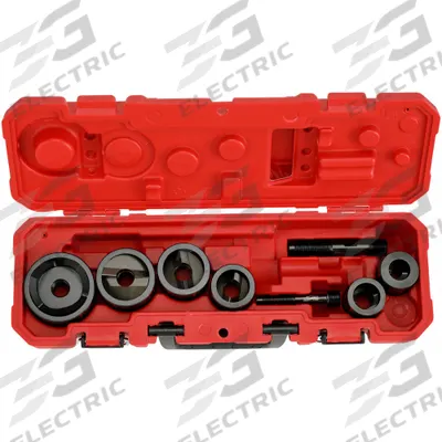 MILWAUKEE Knockout Punch Set: 10 ga Max Sheet Metal Capacity-Steel, 2 in Nominal Hole Size - Milwaukee Knockout Punch & Die Sets