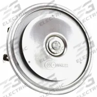 FIAMM Electric Horn: 24-48V DC, High Tone, Electric, Silver, Unfinished, 105 dB Sound Level - Max (MPN 73600). Key specifications — Type: High Tone; Brand: FIAMM; Compatible Vehicle Type: Buses; Finish: Unfinished; Includes: Mounting Bracket; Color: Silver.