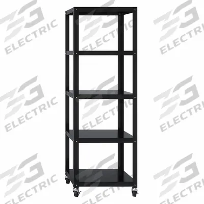 SPACE SOLUTIONS Bookcase: Black, Steel, 72 in Overall Ht, 24 in Overall Wd - Stationary Bookcases