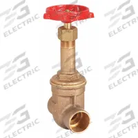 MILWAUKEE VALVE Gate Valve: 2 in, Bronze, Rising, Sweat x Sweat, 200 psi Max. Pressure (CWP), Wheel (MPN 149 2). Key specifications — Wedge Material: Bronze; Brand: MILWAUKEE VALVE; Bonnet Material: Bronze.