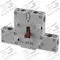 HUBBELL Auxiliary Contact: 100 A Current Rating, 600V AC, Hubbellock Series (MPN HBLAC1). Key specifications — Material: Non-Metallic; For Use With: Hubbellock Series; Manufacturer Part Number: HBLAC1; Includes: 1 NO + 1 NC; Brand: HUBBELL; Product Type: Auxiliary Contact Block.
