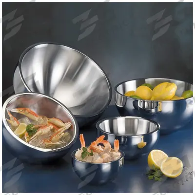 AMERICAN METALCRAFT Bowl: 23 oz Capacity, 6 in Dia, Stainless Steel - Serving Bowls