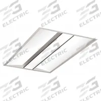 Recessed Troffer: 4 ft Lg, 2 ft Wd, 5,730 lm, 3500K, 73 W, 277V AC, Flange, Center Basket Lens (MPN MDM24-9-35-F-277). Key specifications — Voltage: 277V AC; Emergency Battery Backup: No; LED Replacement For: (8) Lamp T8; Brand: COLUMBIA LIGHTING; Dimmable: Yes; Color Temperature: 3500K.