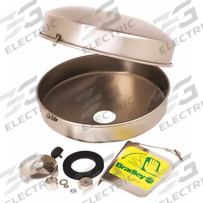 BRADLEY Retrofit Dust Cover w/Bowl: S45-2396, Compatible with Classic, Stainless Steel - Eyewash Bowls & Bowl Covers