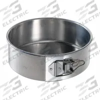 CHICAGO METALLIC Cake Pan: Springform Cake Pan Pan, Aluminum, Uncoated, 8 1/2 in Overall Dia, Silver (MPN 40408). Key specifications — Bead Closure: Closed Bead; Coating: Uncoated; Pan Style: Springform Cake Pan; Perforation: Solid; Brand: CHICAGO METALLIC; Color: Silver; Material: Aluminum; NSF Certified: No.