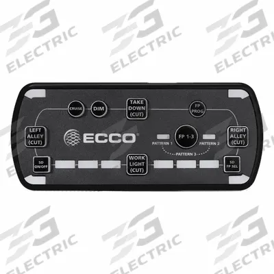 ECCO Replacement: Controller, Polycarbonate, 5 19/32 in Lg, 2 13/32 in Ht - Vehicle Light Remotes & Controllers