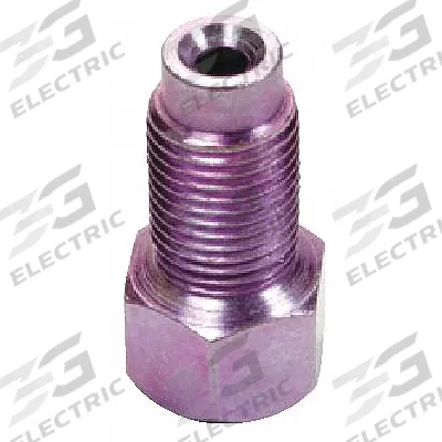 SUR&R Brake Line Adapter: Inverted Flare Union, 3/8"-24 Thread Size, Steel, 4 Pieces - Hydraulic Brake Line Accessories