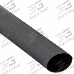 3M Heat Shrink Tubing: 1.1 in I.D. Before Shrinking, 0.37 in I.D. After Shrinking, 4 ft Lg, 20 PK (MPN MDT-1100-48"-BLACK-20 PCS). Key specifications — Color: Black; Brand: 3M.