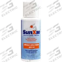 SUNX Sunscreen: 50 SPF, Lotion, 2 oz (MPN 18-903G). Key specifications — Unitized: Unitized; Manufacturer Part Number: 18-903G; Format: Lotion; Purpose: Sunscreen; Brand: SUNX; Formula Features: Paraben Free; Unit Package Type: Bottle; Active Ingredient: Aloe Vera.