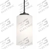 AFX INC. Decorative Pendant: 4 in Dia, 6 1/2 in Ht, Black, 60 W, 120V AC, Dimmable (MPN LEOP04MBBK). Key specifications — Voltage: 120V AC; Brand: AFX INC.; Dimmable: Yes; Housing Finish/Color: Black.