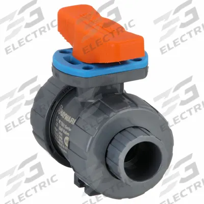 HAYWARD FLOW CONTROL Manual Two-Way Ball Valve: 3/4 in, PVC, Straight - PVC Ball Valves