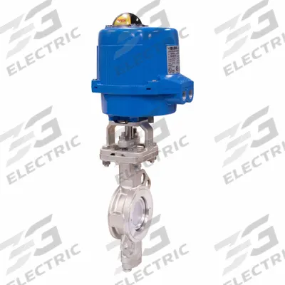 BONOMI Electrically Actuated Butterfly Valve: Stainless Steel, 24V AC/DC, 10 in Pipe Size - Stainless Steel High-Performance Electric Butterfly Valves