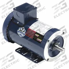 LEESON General Purpose Motor: C-Face/Rigid Base Mount, Totally Enclosed Fan Cooled, 1 1/2 hp (MPN 145TTFR16331). Key specifications — Brand: LEESON; Nameplate Voltage @ 60 Hz: 230/460V AC; Full Load Current @ 60 Hz: 4.6/2.3 A; Nameplate RPM @ 60 Hz: 1,755 RPM; Motor Enclosure: TEFC.