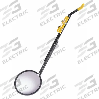 SEE ALL INDUSTRIES Inspection Mirror: 18 in Dia Mirror Size, Mirr. Mat. Glass - Rolling Inspection Mirrors