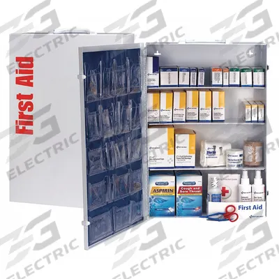 AMERICAN RED CROSS First Aid Kit and Housing: Industrial, 150 People Served, 1,060 Components - General Purpose First Aid Kits