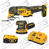 DEWALT Cordless Tool Combination Kit: 2 Tools, Oscillating Tool/Sander, 20 V DC Volt, 20V MAX* XR® (MPN DCK202P1). Key specifications — attr1176460: Sander.