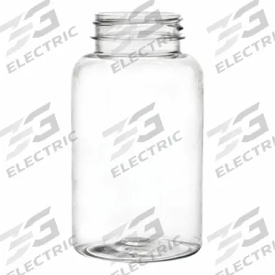 QORPAK Wide Mouth Bottle: PET, 200 mL, 6.75 fl oz, Colorless, 28-400, No Closure - PET Wide Mouth Round Lab Bottles