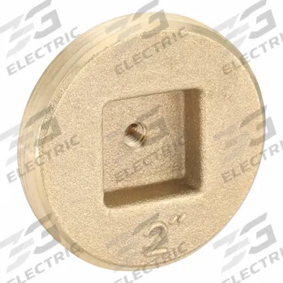 OATEY Plug: Slot Drive Plug, 2 in, NPT Threaded, Brass (MPN 42741) - Threaded High-Pressure Pipe Fittings