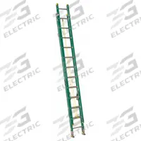 LOUISVILLE LADDER Extension Ladder: 24 ft Ladder Size, Fiberglass, 225 lb Load Capacity, 48 lb Wt (MPN FE0624). Key specifications — Color: Green; Brand: LOUISVILLE LADDER; Included Features: Rope and Pulley; Removable Fly: Fixed.