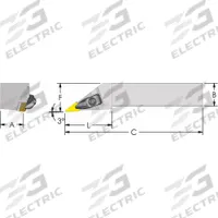 ULTRA-DEX USA Indexable Turning and Profiling Tool Holder: DVJNL 20-3D (MPN 974-000-015). Key specifications — attr257703: DVJNL 20-3D.