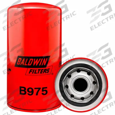 BALDWIN FILTERS Oil Filter: B975, 1-12 Thread Size, 7 1/8 in Overall Ht, 3 11/16 in Outside Dia - Spin-On Oil Filters