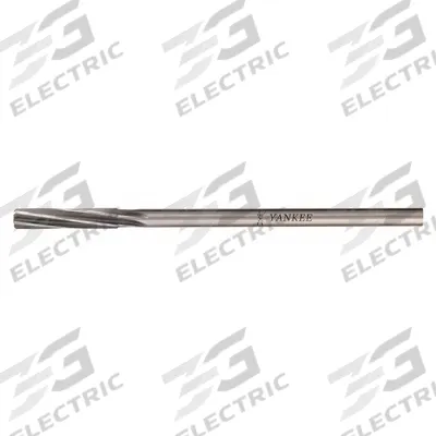 YANKEE Chucking Reamer: 0.2656 in Dia, 17/64 in, Spiral Flute, LH - Left-Hand Spiral-Flute High-Speed Steel Chucking Reamers