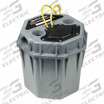 LIBERTY PUMPS Sink Drain Pump System: 5.5 gal, 1/2 hp, 115V AC, 46 gpm Flow Rate @ 10' of Head - High-Temp Sink Drain Pump Systems