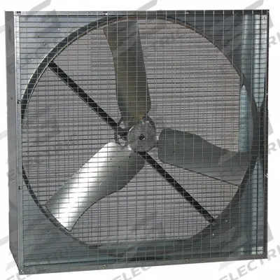 Dayton Agricultural Exhaust Fan: Belt Drive, 48 in Blade, Ships Unassembled - Box Exhaust Fans without Motor