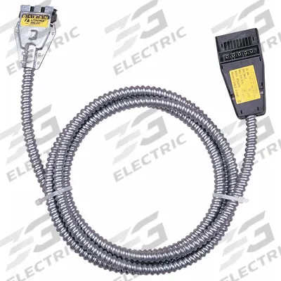 LITHONIA LIGHTING 2-Port Cable: 25 ft Lg, 7/16 in Wd, 2 1/4 in Ht - Cords & Wiring for Bay Lights