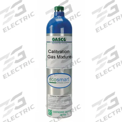 GASCO Calibration Gas: Air, +/-5% Accuracy, CH4/CO/O2, Calibration Gas - Calibration Gases for Portable Gas Detectors