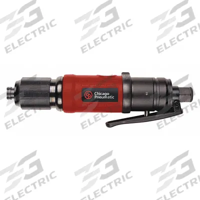 CHICAGO PNEUMATIC Air Screwdriver: 1/4 in, Light Duty, 1,800 RPM, Push to Start - Inline Air-Powered Screwdrivers