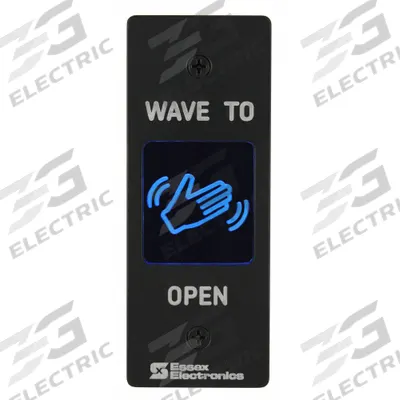 ESSEX Wave-to-Open Touch Plate: 4 1/2 in Ht, 1 1/4 in Dp, 1 3/4 in Wd, Black - Wave-to-Open Exit Devices