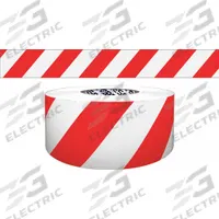 APPROVED VENDOR Barricade Tape: 200 ft Lg, 3 in Wd, No Legend Legend, Polyethylene, Red/White Color (MPN B324W18-200). Key specifications — attr981695: No Legend; attr377522: APPROVED VENDOR.