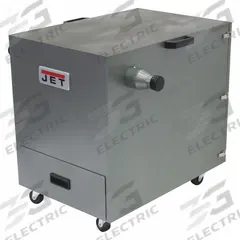JET Dust Collector: 490 cfm (MPN 414700). Key specifications — attr979443: JET; attr979464: 75 dB @ 5 ft; attr979449: 99% @ 5 micron.