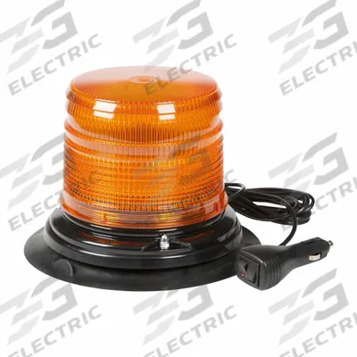 GROTE Flashing Beacon: Flashing Beacon, Amber, 8 1/16 in Overall Wd, 5 3/4 in Overall Ht - Vehicle Flashing Beacons