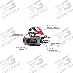 SCHUMACHER ELECTRIC Battery Jump Starter: Boosting/Charging, For 12 V Battery Volt, 2.4 A @ 12V (MPN SL1596). Key specifications — Charger Function: Boosting; Charging Current @ Voltage: 2.4 A @ 12V; Charge Type: Manual On; Material: Plastic; For Use With Battery Type: Lithium; Brand: SCHUMACHER ELECTRIC.