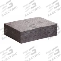 PIG Sorbent Pad: 28 3/16 oz Volume Absorbed Per Pad, 20 in x 15 in Pad Size (L x W), Gray, 50 PK (MPN MAT231). Key specifications — Brand: PIG; Perforated: Perforated; Material: Polypropylene.