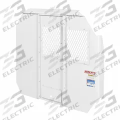 WEATHER GUARD Van Partition: Swing Open Door Panel, White, Steel, 56 in Overall Ht, 4 in Overall Dp (MPN 96302-3-01). Key specifications — Color: White; Compatible Roof Type: Low Roof; Brand: WEATHER GUARD; Compatible Make/Model: Ford Transit; Compatible Vehicle Type: Full-Size Vans.