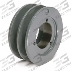 APPROVED VENDOR V-Belt Pulley: B38, 2 Groove, 4.15 in OD, Bushed Bore, SH, Quick Detachable (MPN 382B). Key specifications — Pulley Industry Number: B38; Pitch Diameter: 3.4 in (4L, A); For Belt Section (broad, with similar types): 4L, A, or AX.
