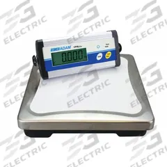 ADAM EQUIPMENT Industrial Bench Scale: 11 3/4 in x 11 3/4 in, 440 lb Wt Capacity - Imperial (MPN CPWPLUS200). Key specifications — Connection Ports: RS-232; Readability: 0.05 kg/0.1 lb; Brand: ADAM EQUIPMENT; Weighing Surface Material: Stainless Steel.