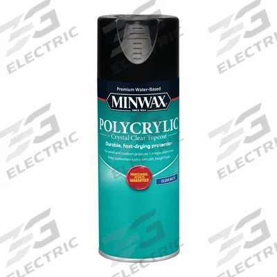 MINWAX Finish: Varnish, Interior, Water, 11.5 oz Container Size, Wood, Clear, Clear - Wood Sealers & Finishes