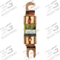 BUSSMANN Forklift Limiter Fuse: ACK Series, Bolt-On, Flat, Gen Purpose, 175 A, 72 V DC, AC Only (MPN ACK-175). Key specifications — Brand: BUSSMANN; Series: ACK.