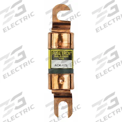 BUSSMANN Forklift Limiter Fuse: ACK Series, Bolt-On, Flat, Gen Purpose, 175 A, 72 V DC - Time-Delay Bolt-On Fuses