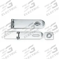 SUGATSUNE Hasp: Stainless Steel, 1 1/2 in Ht, 13/16 in Lg, 4 1/2 in Wd (MPN HP-645). Key specifications — Brand: SUGATSUNE; Material: Stainless Steel.