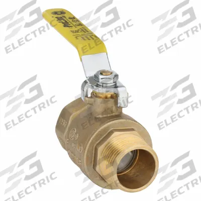 APPROVED VENDOR Manual Two-Way Ball Valve: 1 in, Brass, Straight, MIP x FIP - Brass Ball Valves